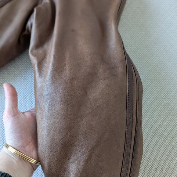 VentiUno Brown Men's Leather Jacket, Size M - Picture 12 of 16